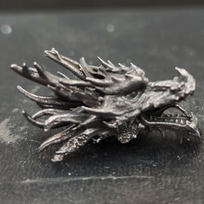 Mặt Dây Chuyền Hình Đầu Rồng Bằng Đồng Nguyên Chất Phong Cách Retro