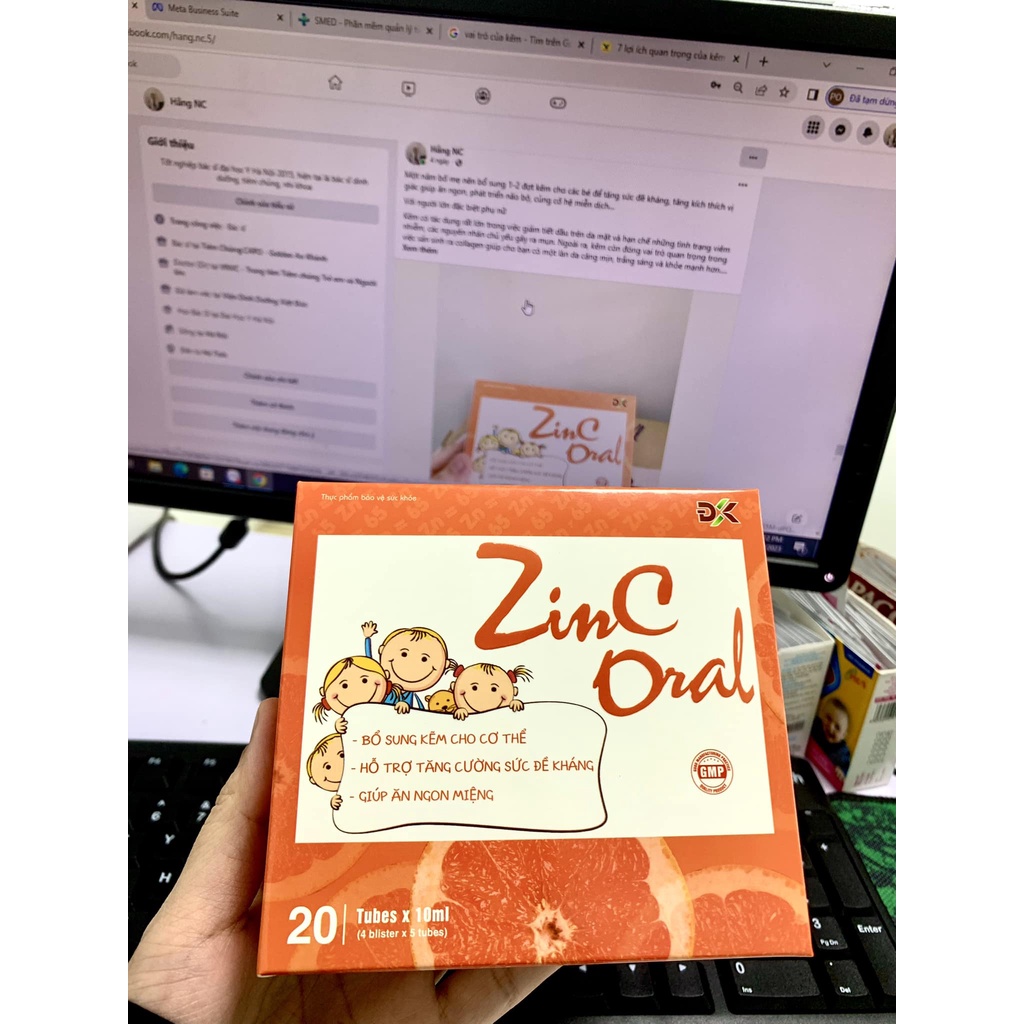 Kẽm ZinC Oral giúp trẻ ăn ngon, tăng sức đề kháng