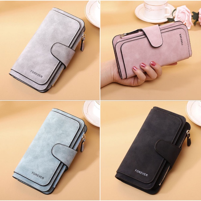 Ví dài BAELLERRY cầm tay có khóa kéo thời trang cho nữ