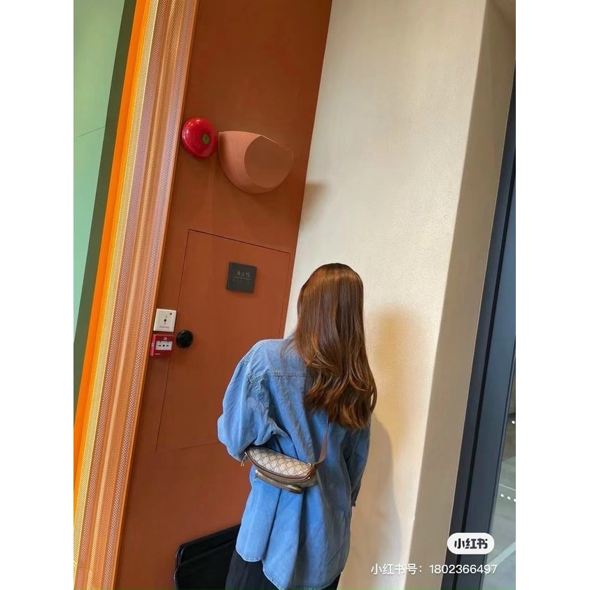 Túi mề gà W366-22 đeo chéo BUMBAG GG LOGO CHẤT DA TOGO, DA THẬT SIZE MINI : 22 CM FULLBOX