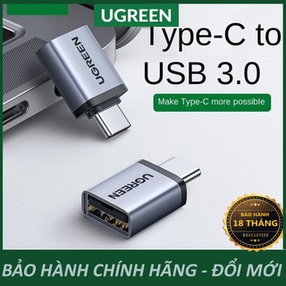 Đầu chuyển usb type c sang usb 3.0 otg ugreen us270 chính hãng