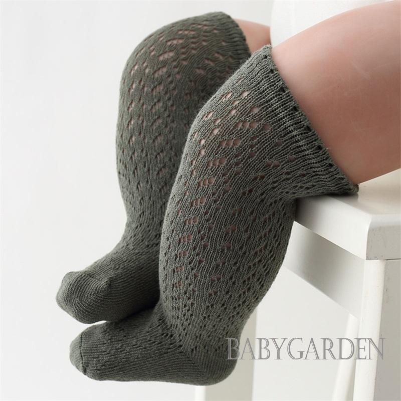 Vớ Dài Màu Trơn Mềm Mại Co Giãn Dành Cho Bé 0-24 Tháng Tuổi