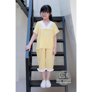 [Có sẵn] [Ảnh thật] BỘ ĐỒ CỔ V QUẦN LỬNG - MSP 2191
