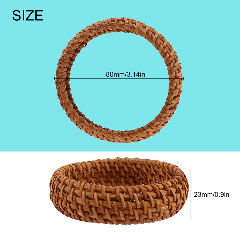 Vòng Tay Mây Đan Thủ Công Phong Cách Dân Tộc Đơn Giản Cho Nữ