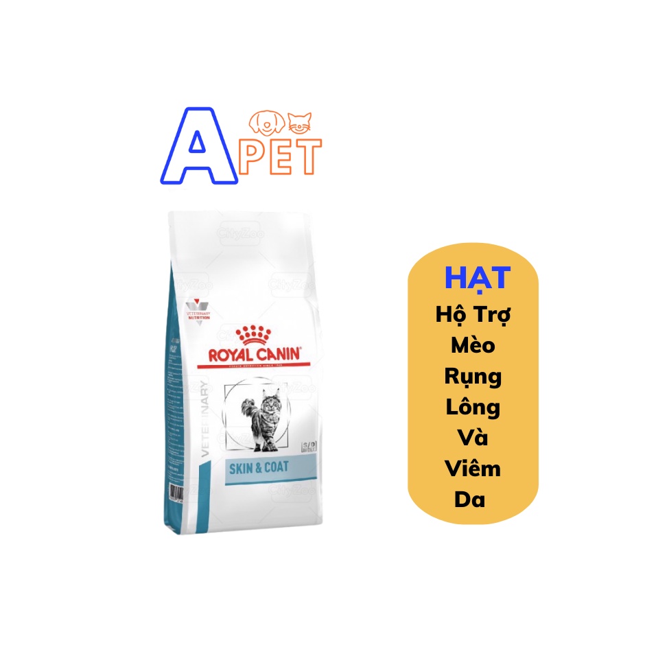 Hạt Cho Mèo Royal Canin Skin & Coat Hỗ Trợ Mèo Viêm Da, Rụng Lông