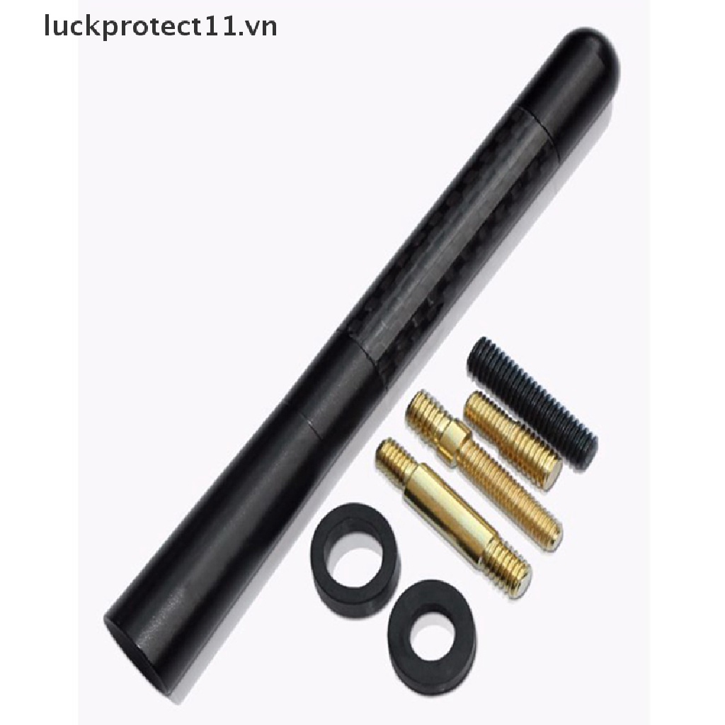 * 3c & Mới * Ăng Ten Ô Tô Đa Năng 4.7inches Bằng Sợi Cacbon Radio FM Radio Kit Đen + Vít.