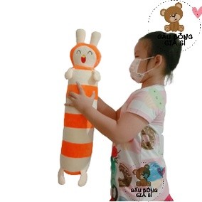 GỐI ÔM ĐẦU THÚ 50CM GỐI ÔM THỎ CHO BÉ 1 TUỔI