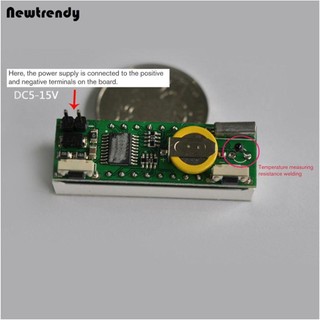[0202]  3 In 1 Digital LED Time Clock Temperature Voltage Module Voltmeter For Car