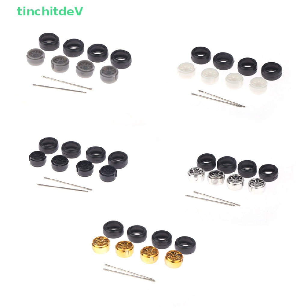 1 Bộ Bánh Xe Cao Su Tỉ Lệ 1: 64 Cho Xe Đua Đồ Chơi DIY