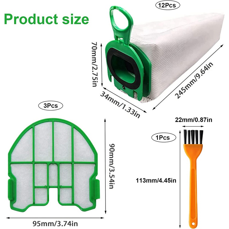 Túi Lọc Cao Cấp Cho Máy Hút Bụi Vorwerk Kobold Vb100