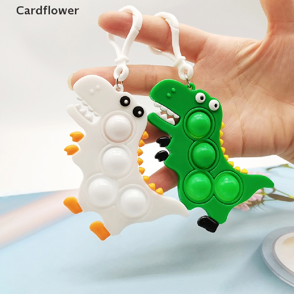 Móc Khóa Khủng Long Hoạt Hình Mini Bằng Silicon Chống Căng Thẳng