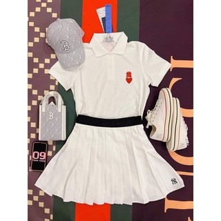 Áo Polo MLB basic trái tim (Cam kết chính hãng )