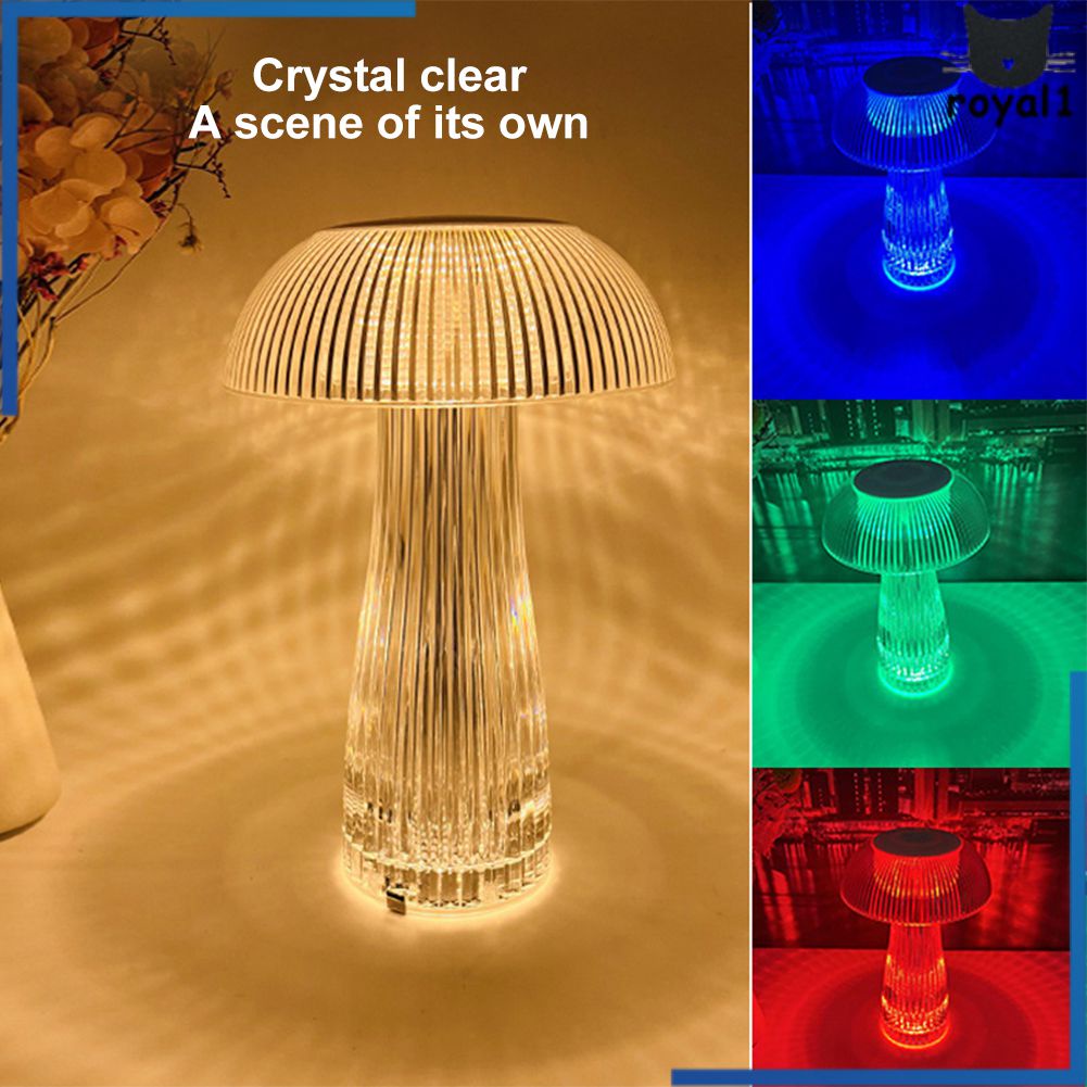 Đèn Bàn Kim Cương Đèn Ngủ Led Cảm Biến Cảm Ứng Usb Sạc Được Mô Hình Nấm Trang Trí Pha Lê Cho Quầy Bar Phòng Ngủ Cạnh Giường Bàn Cà Phê Royal1.vn