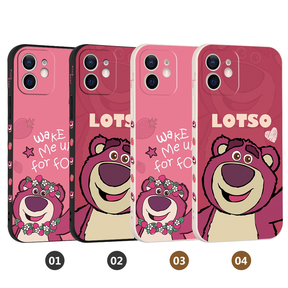 Ốp Điện Thoại Mềm In Hình Gấu Dâu Cho OPPO F9 Pro F1 Plus F7 F1S R9 OPPO Reno 2F 2Z 6Z Reno 4 5 Pro