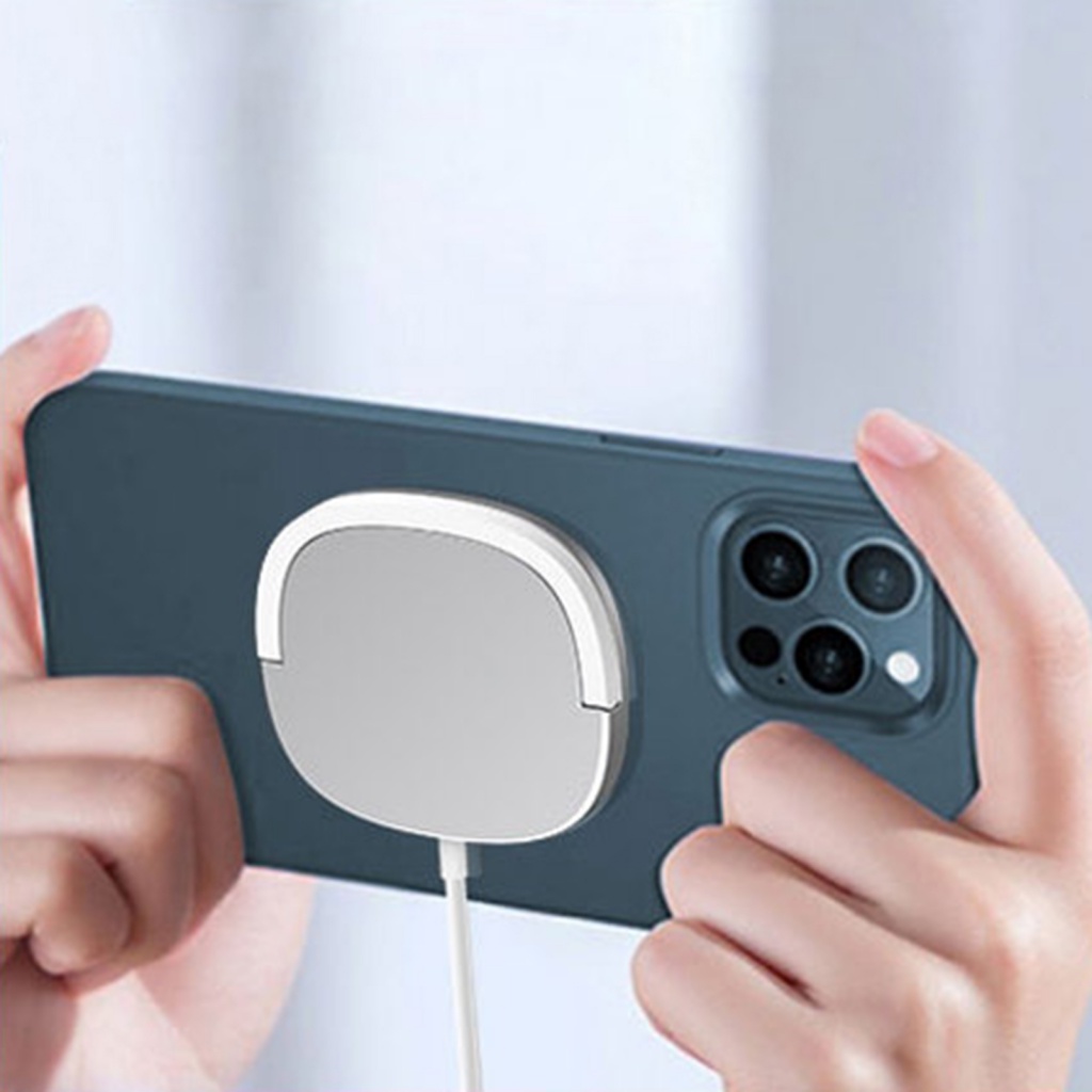 1 Bộ Đệm Sạc Nhanh Không Dây USB 2 Trong 1 Hình Hoa Hướng Dương Khóa Nam Châm Tự Động Đa Năng Cho Văn Phòng