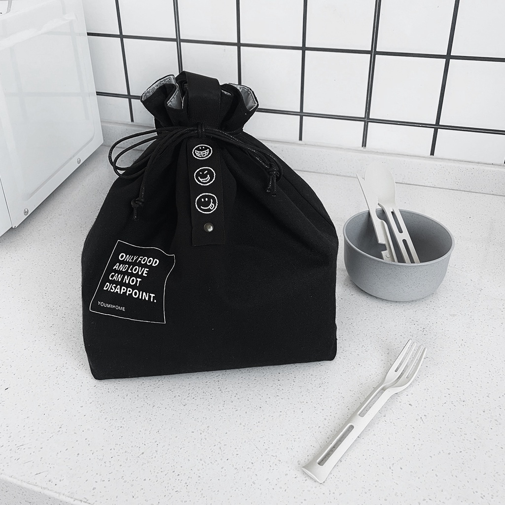 Túi Đựng Hộp Cơm Trưa Giữ Nhiệt Tiện Dụng Cho Nam Và Nữ