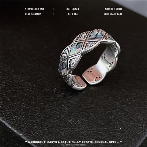 Nhẫn Mạ Bạc 925 Đính Kim Cương Nhiều Màu Sang Trọng Thiết Kế Tinh Tế Cao Cấp Phong Cách Haobing boutiqu