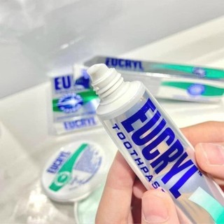Bột trắng răng Eucryl Toothpowder & Kem đánh răng Eucryl Toothpaste