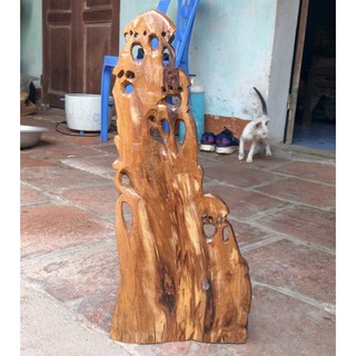 Tượng Câu Cá Gỗ Bach Xanh