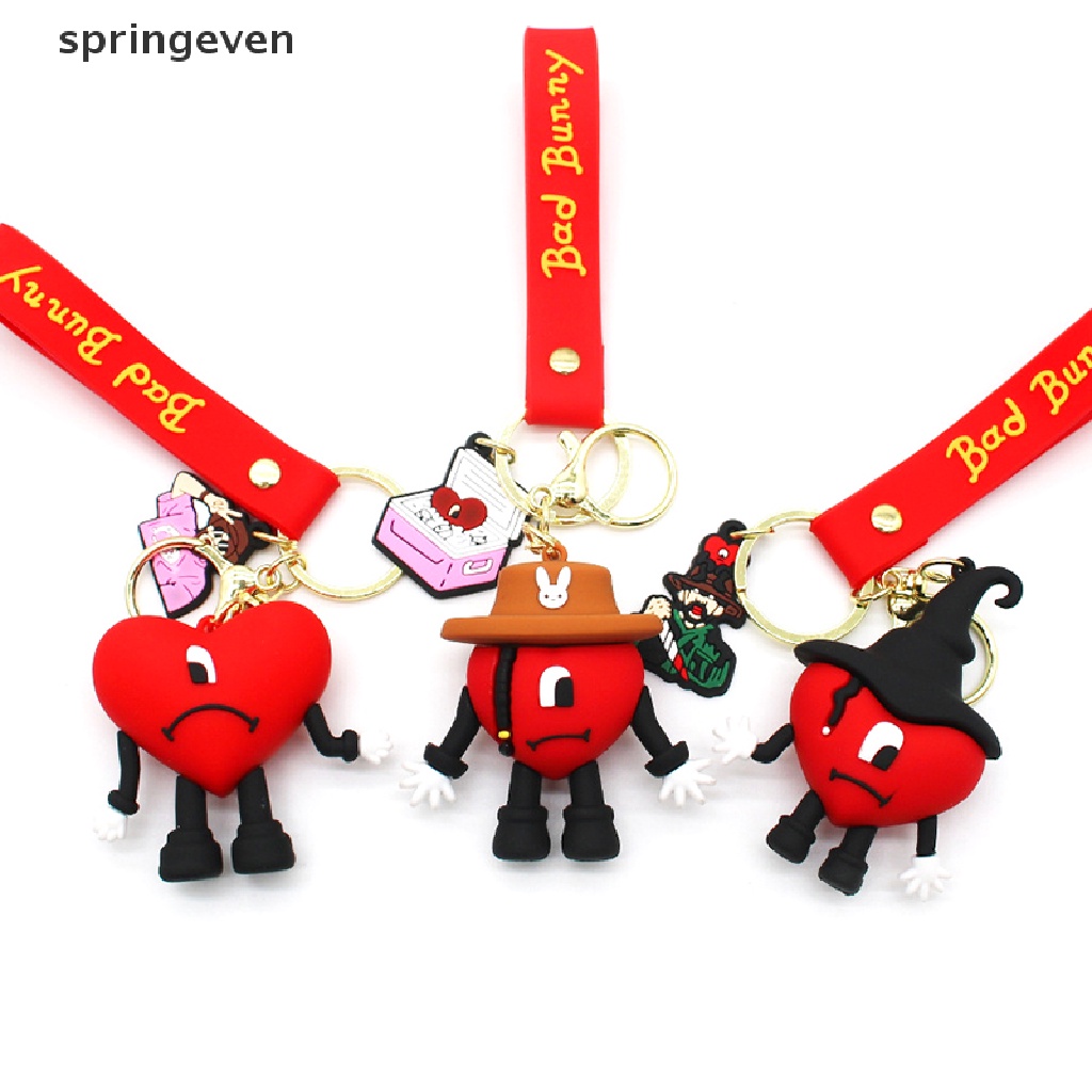 Móc Khóa Cao Su Mềm Hình Thỏ 3D Thời Trang