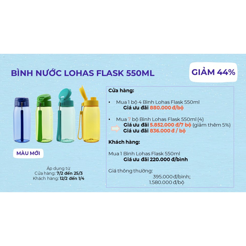 BÌNH NƯỚC LOHAS FLASK 550ML
