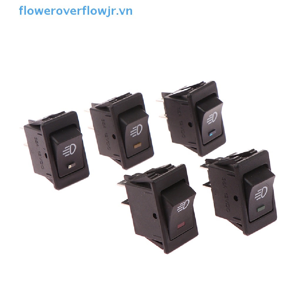 1 Công Tắc Đèn LED Sương Mù 4Pin 12V 35A Thông Dụng Cho Bảng Điều Khiển Xe Hơi