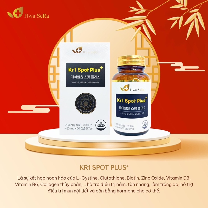 Viên Uống Nám Kr1 Spot Plus Hàng Chính Hãng Hwasera