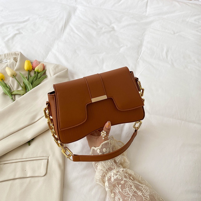 Có thể bán buôn Túi xách PU Đơn giản Công suất lớn đeo vai hình vuông nhỏ đa năng hợp thời trang để mua sắm tại nơi làm việc Ilikebag Hàng giao ngay