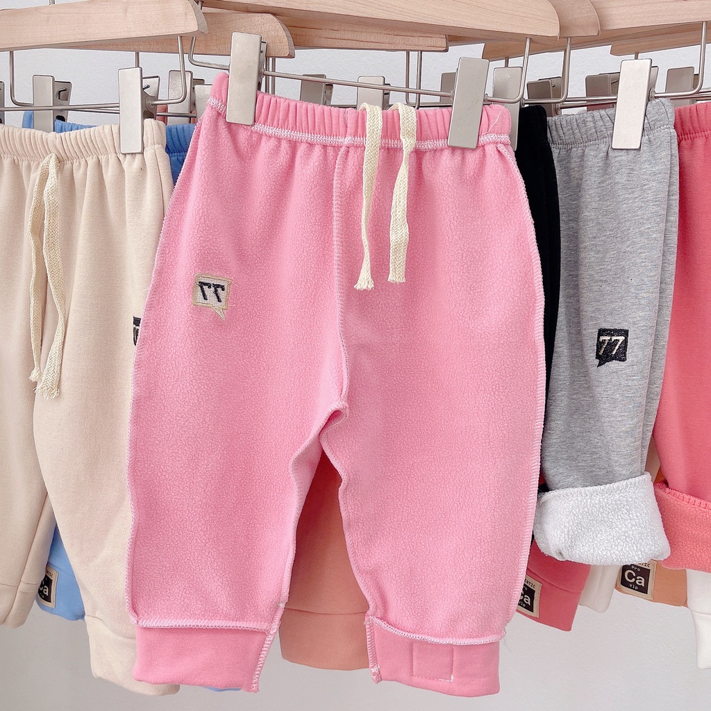 Quần nỉ bông xuất dư số 77 bảng màu cực đẹp giữ ấm cho bé Namkidshop