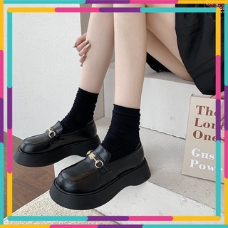 Giày ulzzang đế cao 5,5cm decor siêu xinh - order 10 ngày - có ảnh thật