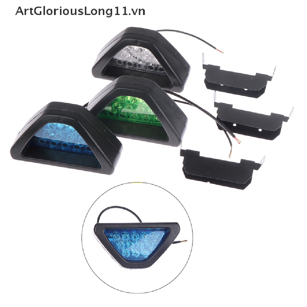 Đèn Led Tín Hiệu F1 12 Bóng Hình Tam Giác Cho JDM