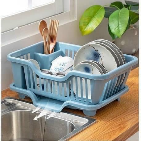 Rổ Úp Bát - Khay Kệ Đựng Chén Bát Dĩa Đũa Muỗng Có Khay Hứng Nước Tiện Lợi