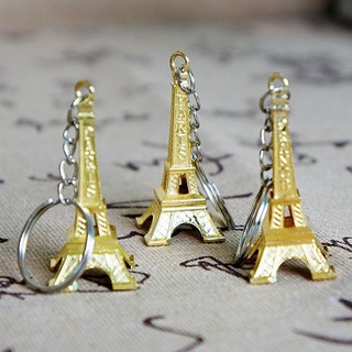 Móc khóa mẫu tháp Eiffel kiểu Pháp lãng mạn (hợp kim kẽm mạ điện)