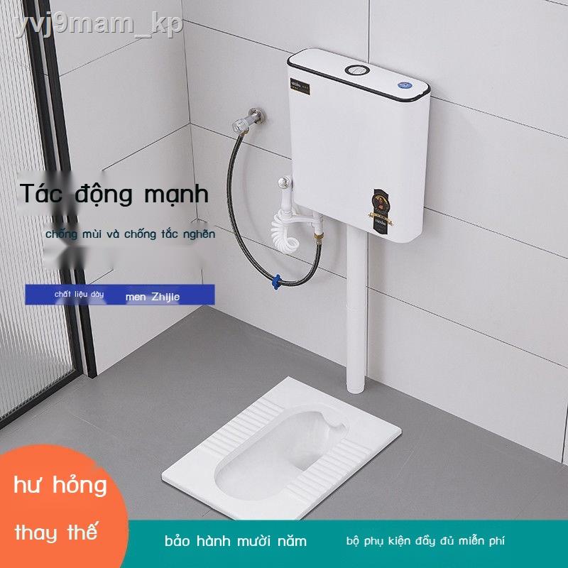 ✈ ☈✉Hộ gia đình hố xí xổm xả nước xe tăng hố ngồi xổm hố xí gốm bàn đạp vệ sinh khử mùi hố xí xổm hố xí bệt