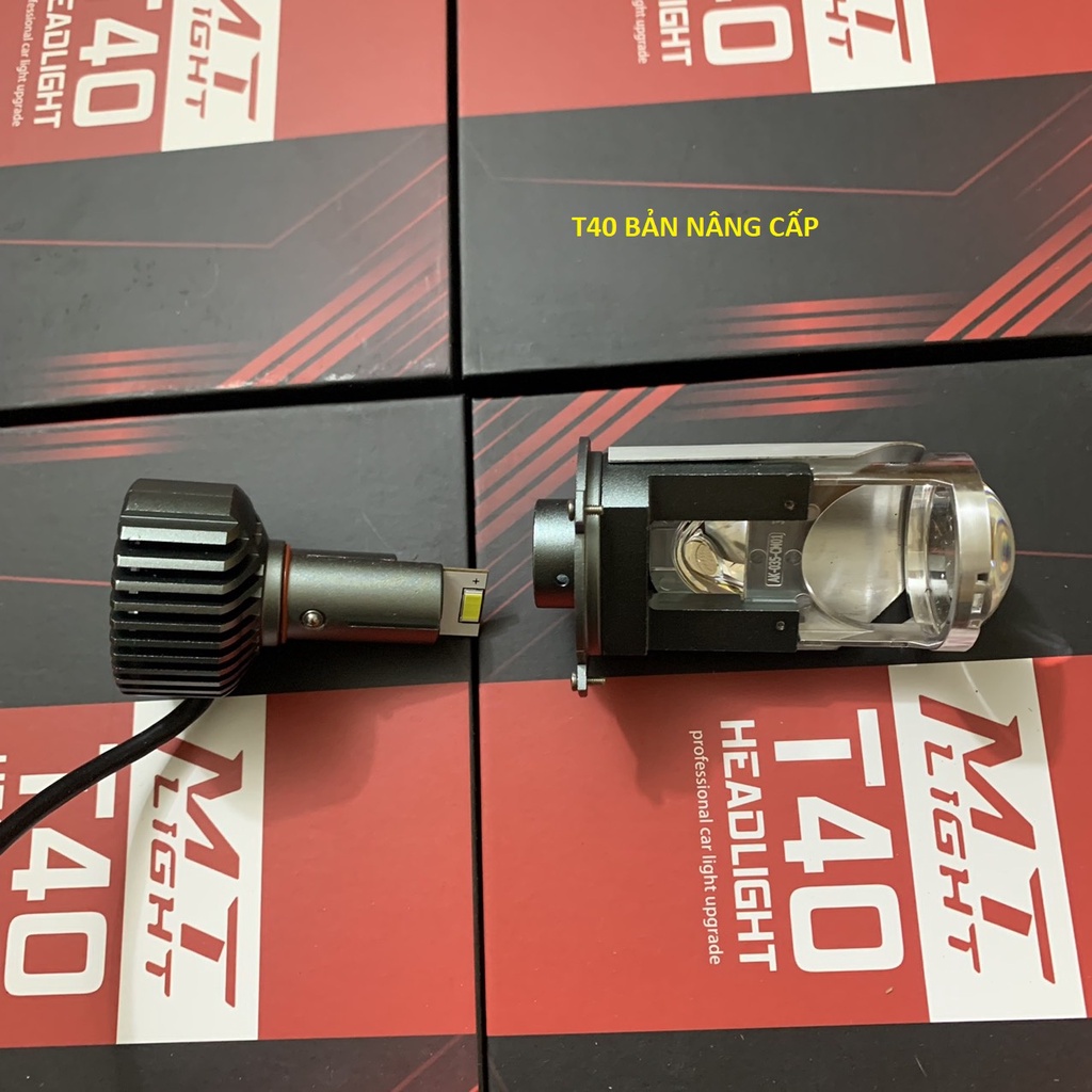 Đèn led bi cầu T40 công suất 45w đường cắt siêu đẹp