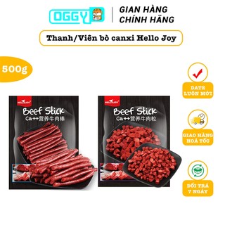 Cây thịt bò tươi bổ sung Canxi cho chó Hello Joy Bánh thưởng cho chó mèo thú cưng