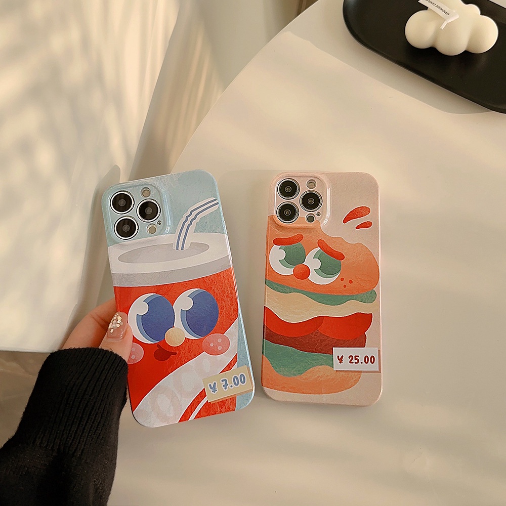 Ốp Điện Thoại Cứng In Hình Cặp Đôi Vui Nhộn Cho Iphone 13 14Pro max 12 11 Xs 8-III