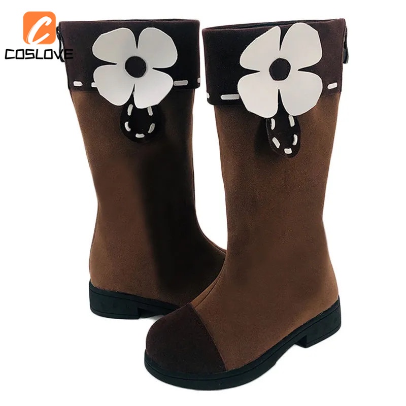 Giày Bốt Hóa Trang Nhân Vật Anime Genshin Va Chạm Klee Thời Trang