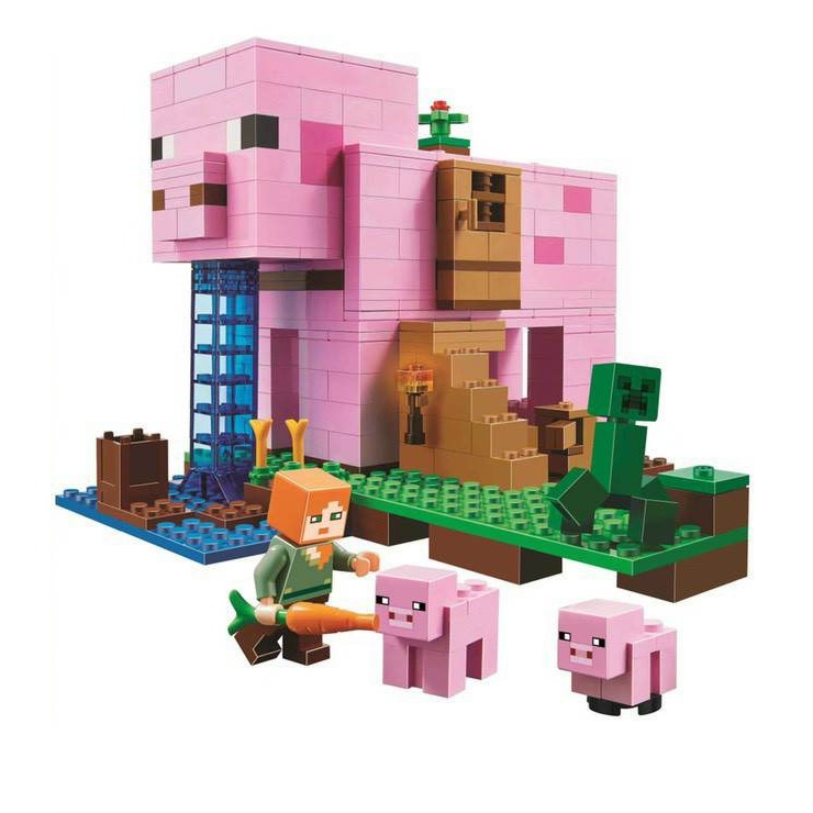Non-Lego My World Minecraft Lắp Ráp Ngôi Nhà Heo