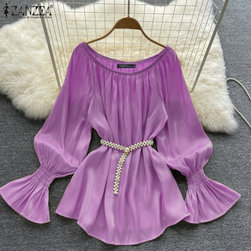 Zanzea Áo Nữ Tay Dài Cổ Chữ V Thời Trang Quyến Rũ