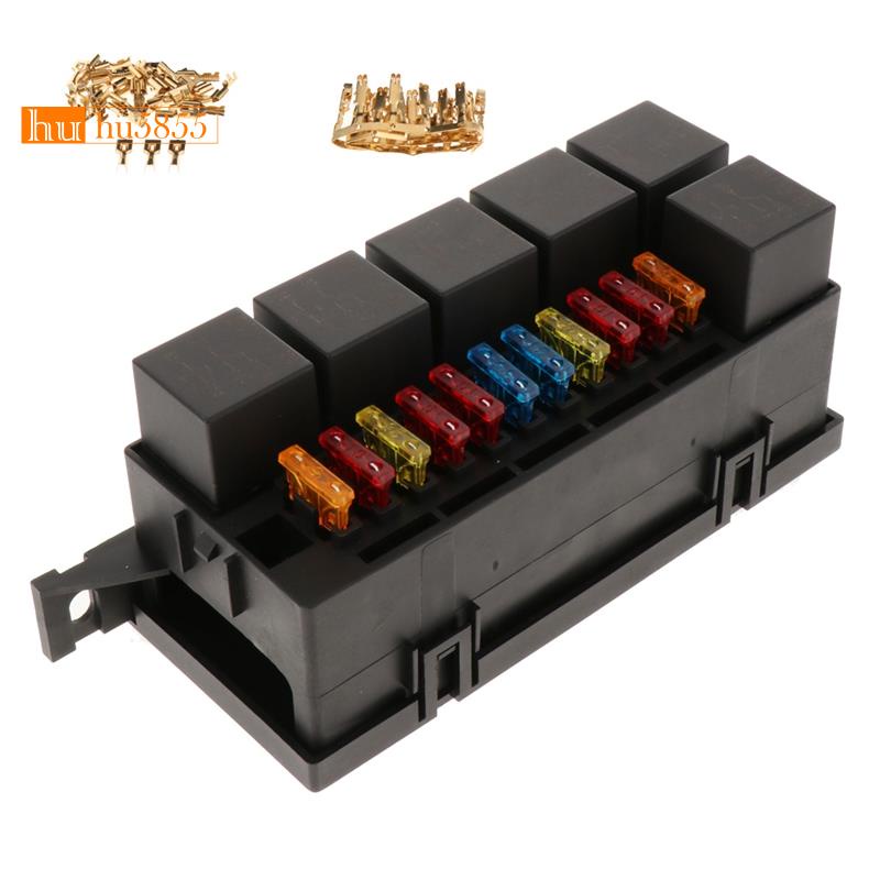 Hộp Giữ Cầu Chì 11 Hướng Kèm Rơ Le Kết Nối Chống Thấm Nước