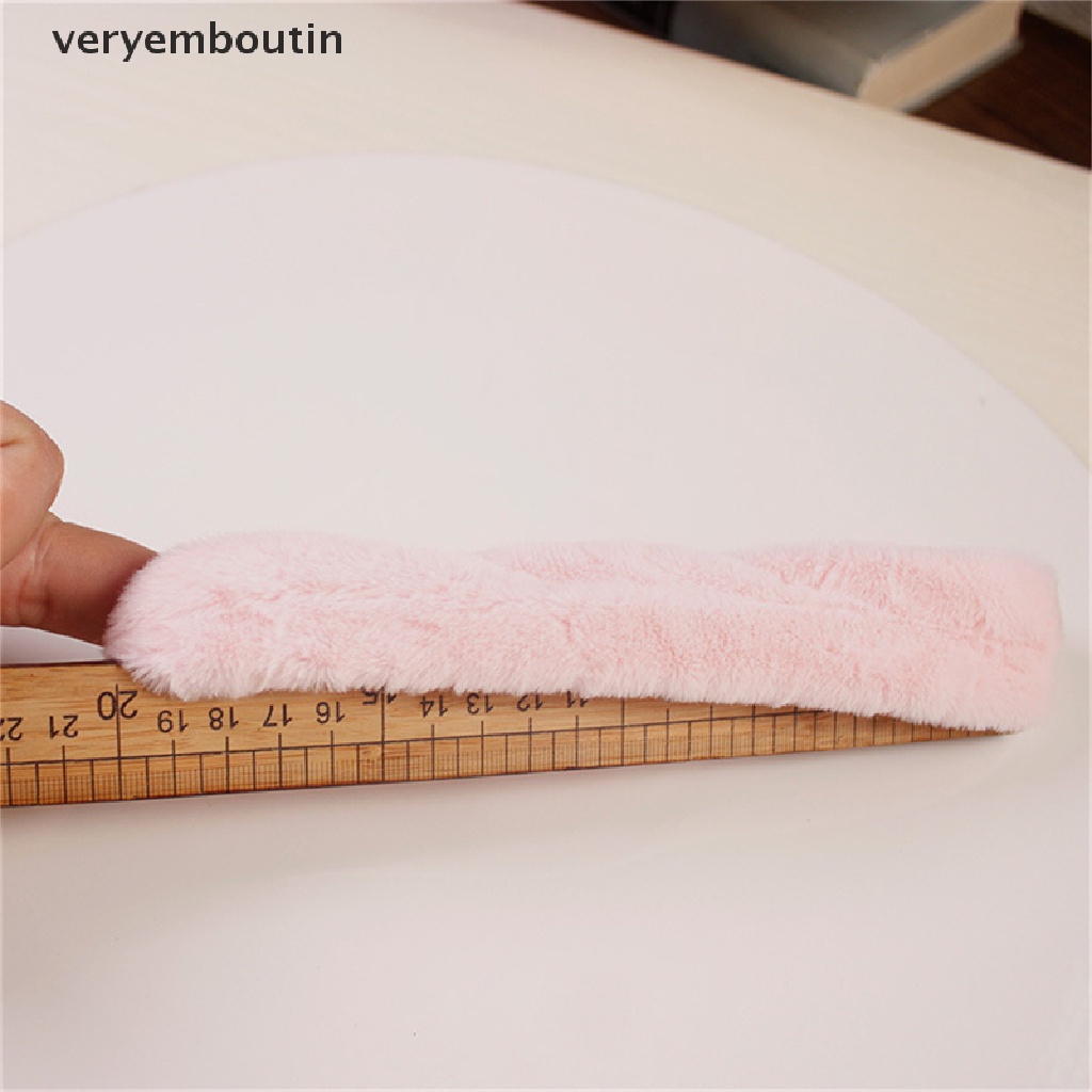 Dây Buộc Tóc Cao Su Bọc Vải Lông Mềm Co Giãn Nhiều Màu Ấm Áp Mùa Đông Cho Nữ