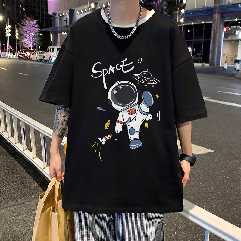 Áo phông thun unisex OVERSIZE NAM,NỮ form rộng tay lỡ chất cotton xịn sò 3 màu TRẮNG,ĐEN,XANH.Phong cách thể thao HQ