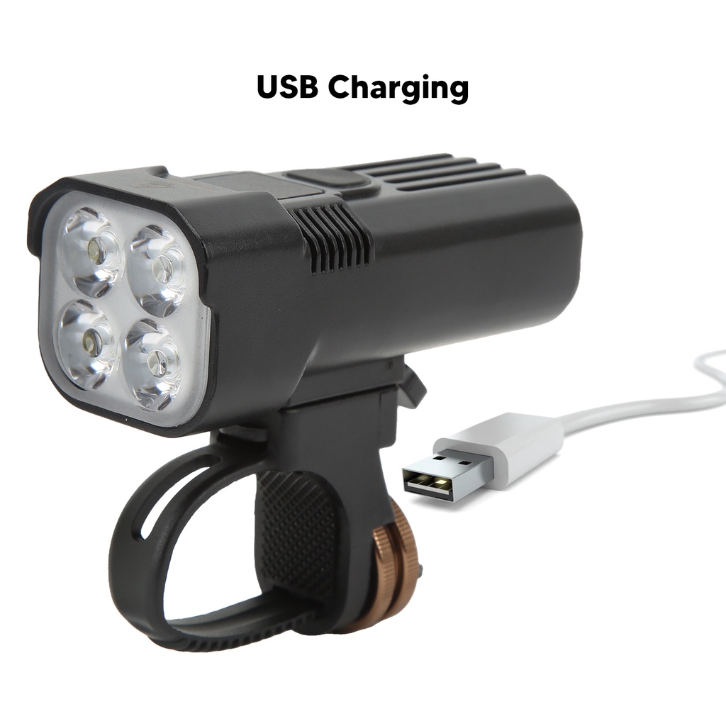 Có thể bán buôn Đèn Pha Xe Đạp LED Chống Nước IP65 Trước Siêu Sáng Sạc USB Cho Đi Vermont055 Hàng giao ngay