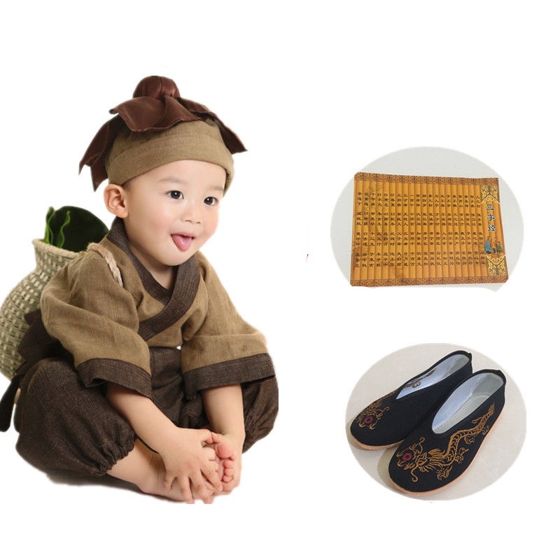 Bộ Đồ Hóa Trang Chú Tiểu Nhỏ Nhắn Phong Cách Trung Hoa 2023 Dành Cho Bé Trai