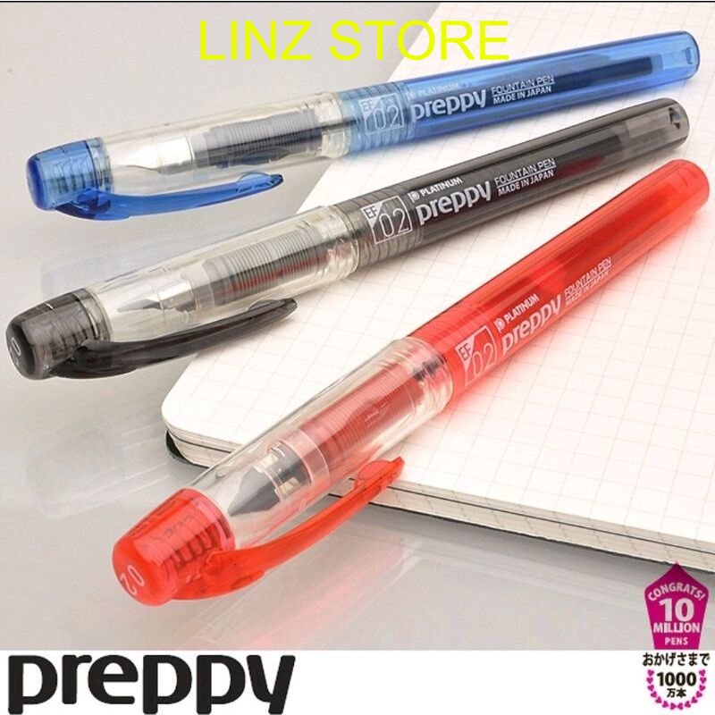 Bút máy luyện chữ đẹp Preppy của Nhật, mực tím, nét 0.2. Linzstore89
