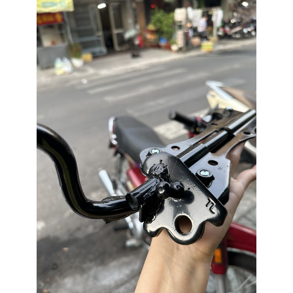 BỘ GÁC CHÂN TRƯỚC  VÀ CHỐNG NGANG 2 TẦNG  XE FUTURE 1 - DREAM - WAVE 110