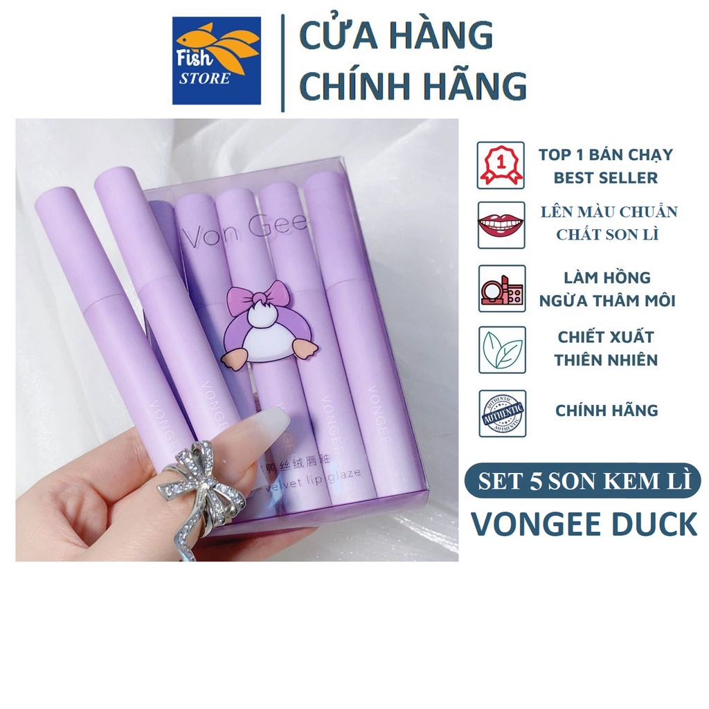 Set 5 Cây Son VonGee Duck Nội Địa Trung