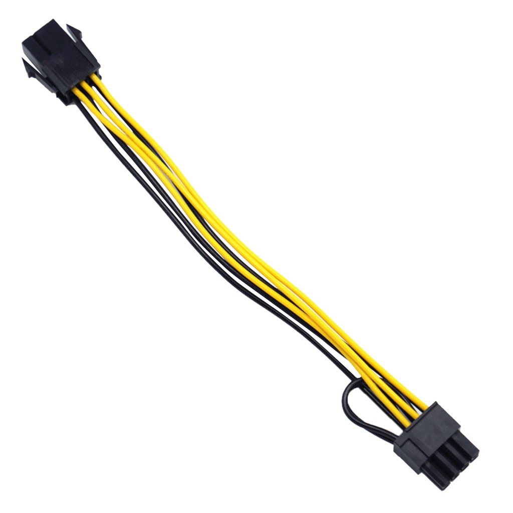 Dây Cáp Tách Thẻ Đồ Họa Hoa Hướng Dương 6Pin Sang 8Pin 22cm Cho Máy Tính PC