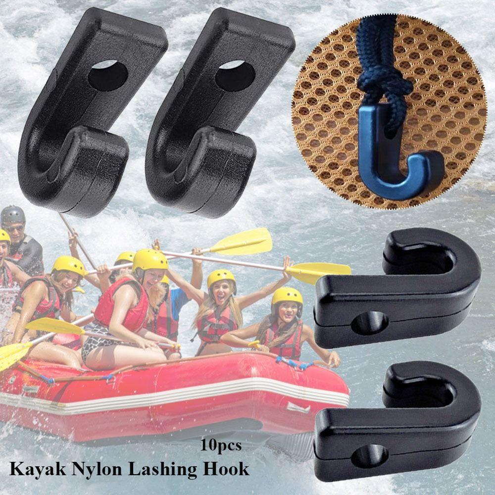 Set 10 Móc Khóa Thuyền Kayak Bơm Hơi PVC Nylon Màu Đen
